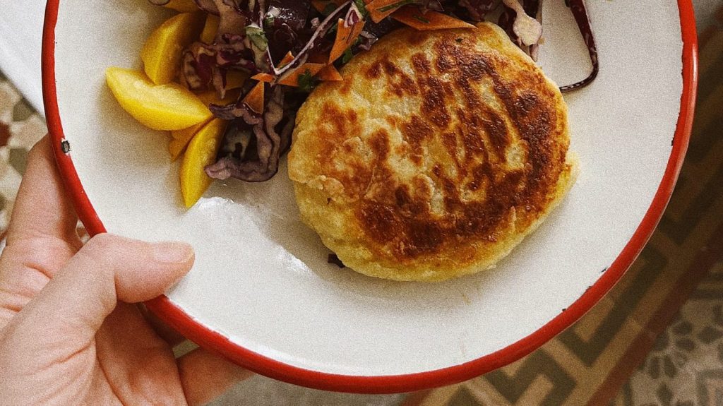 Vegan Mashed Potato&nbsp;Pancakes