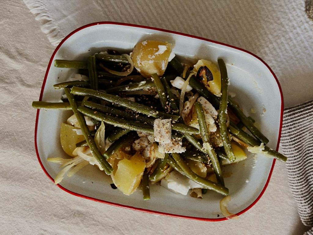 Green beans with vegan&nbsp;feta