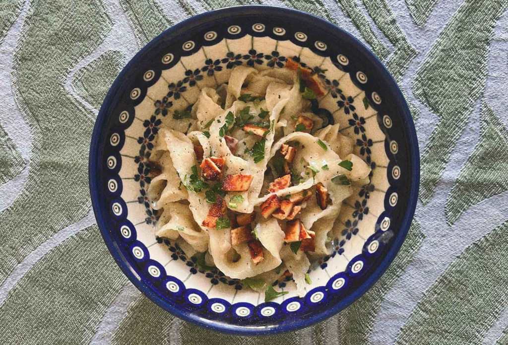 protein packed Vegan&nbsp;Carbonara
